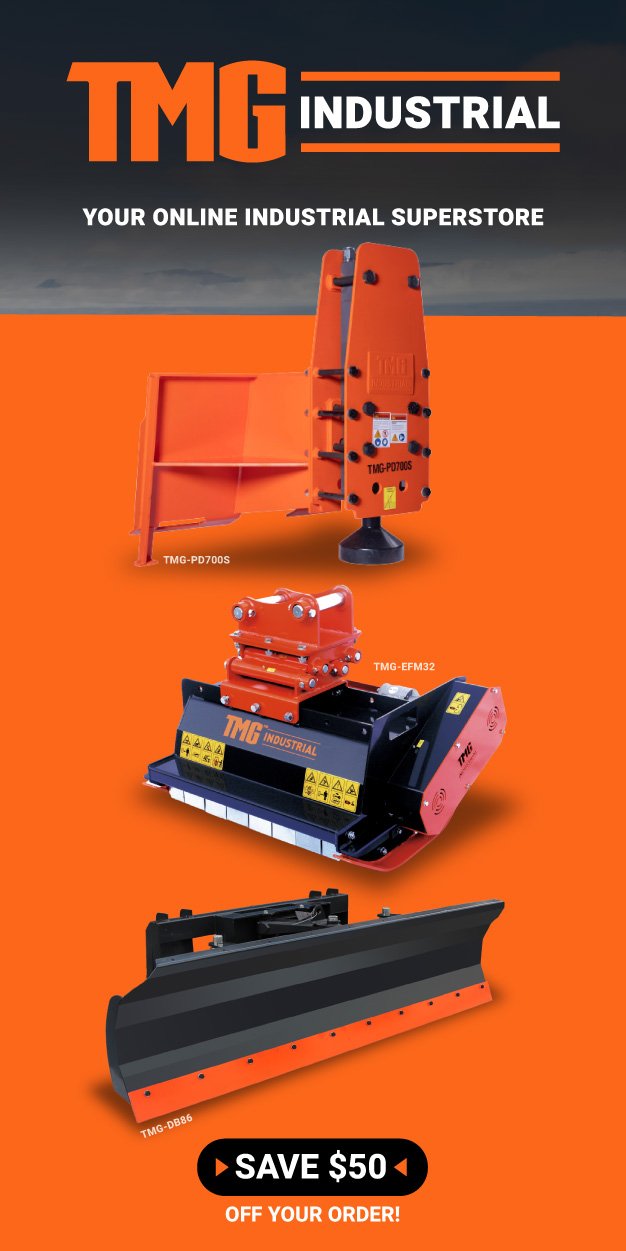 TMG Industrial: Online Superstore for Durable Farm & Industrial Equipment – Save $50 Off
